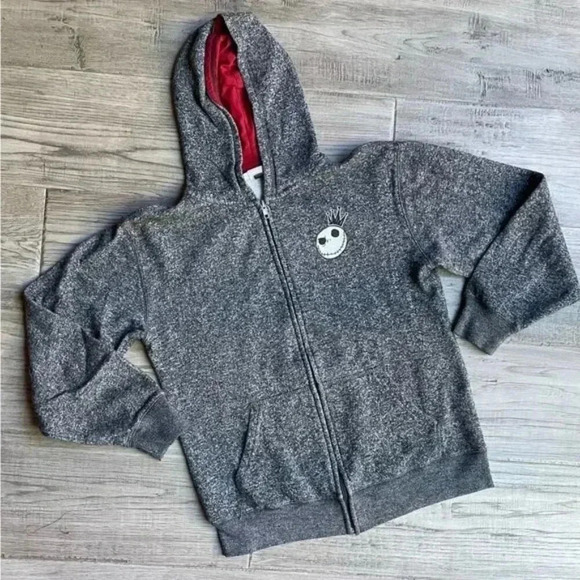 Disney Other - Disney Parks Kids XL Authentic Original Hooded Sweater Nightmare Xmas Skellingto